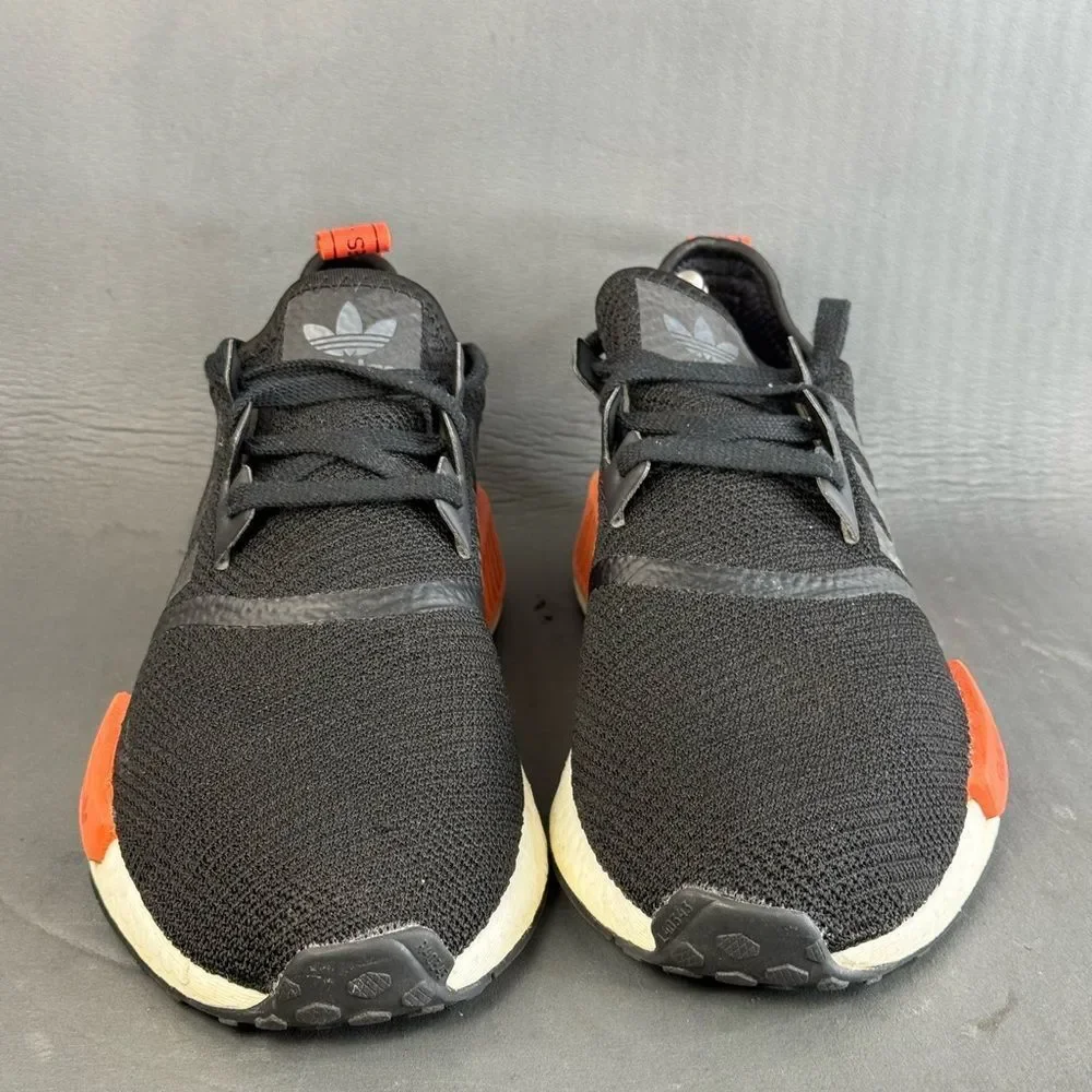 Adidas NMD R1 'Core Black Raw Amber' athletic sneaker shoe mens size 10